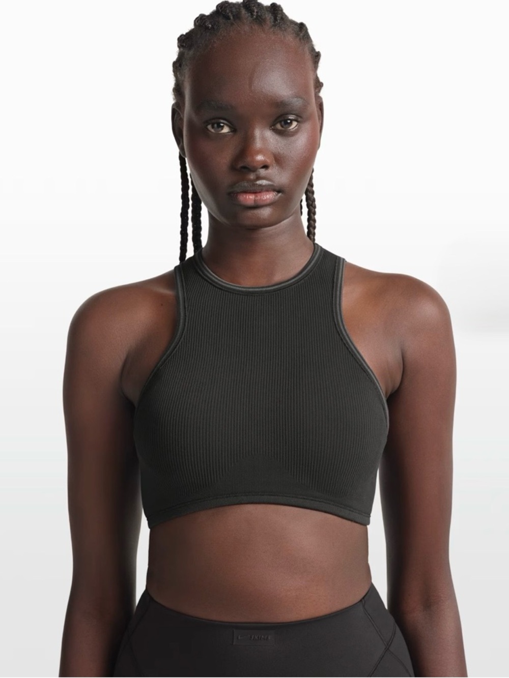 Nike Skims Ribbed Seamless Racer Front Bra